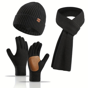 3-Piece Warm and Comfortable Knitted Winter Set