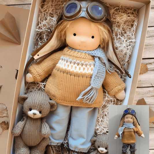 Handmade Cotton Doll for Children, Creative Educational Toy