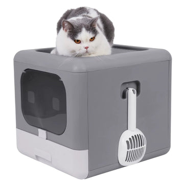Foldable and Compact Cat Litter Box