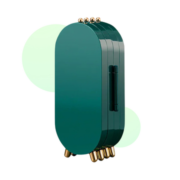 Foldable Jewelry Box with Mirror and Compartments