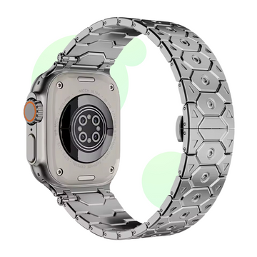 Elegant Black Metal Apple Watch Band