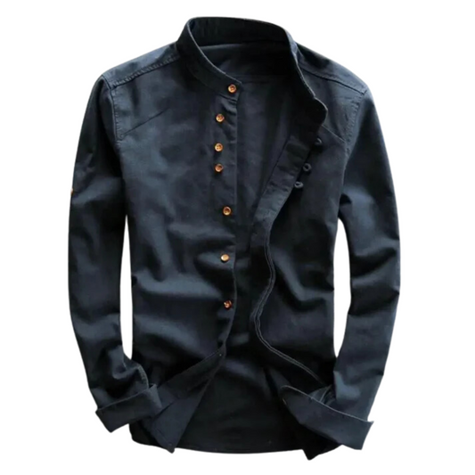 Men's Japanese Shirt with Dragon Print