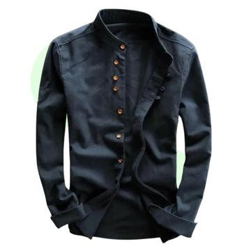 Men's Japanese Shirt with Dragon Print