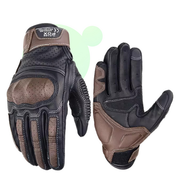 Thick and Durable Leather Motocross Gloves