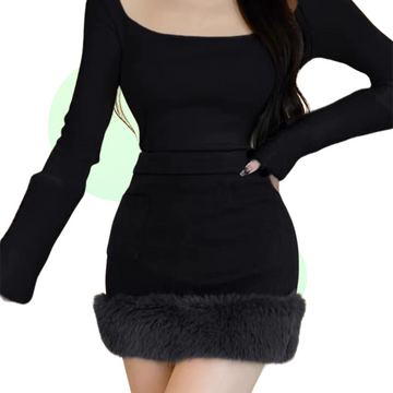 Elegant and Warm Winter Fur Skirt