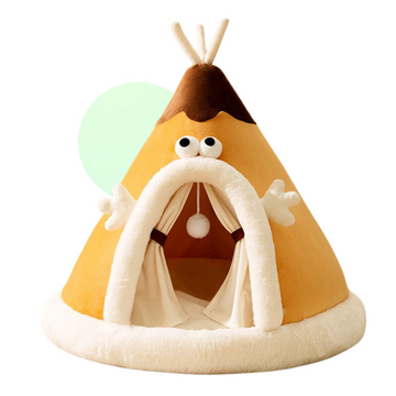 Cozy Tent-Shaped Cat Shelter