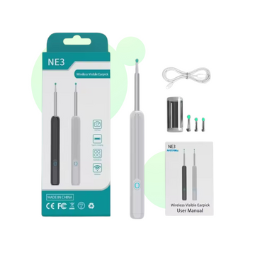 Rechargeable Otoscope with LED Screen for Precise Ear Cleaning