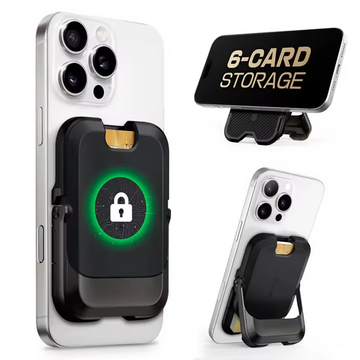 Magnetic iPhone Wallet with 6 Card Slots
