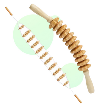 Wooden Back Massage Roller
