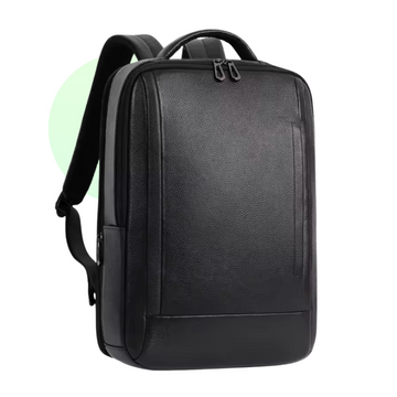Retro Leather Laptop Backpack with USB Port