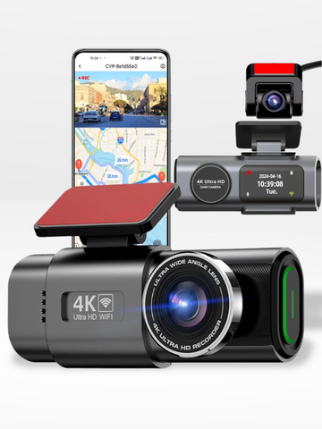 4K Full HD Car Camera with Continuous Recording
