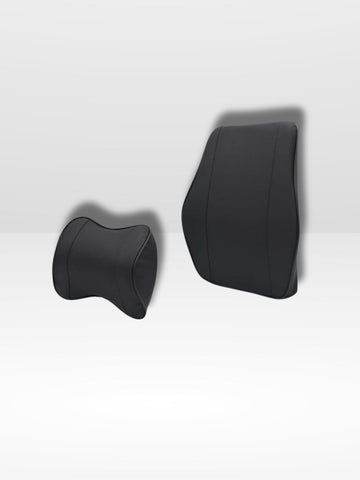 Leather Car Seat Cushion with Adjustable Headrest
