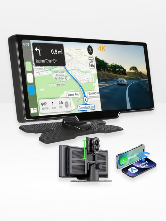 CarPlay Navigation Screen with Built-in Rear Camera
