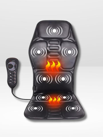 Comfortable Faux Leather Heated and Massaging Seat Cushion
