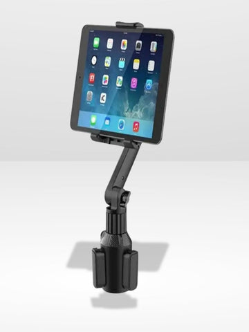 Tablet Holder with Adjustable Cup Holder